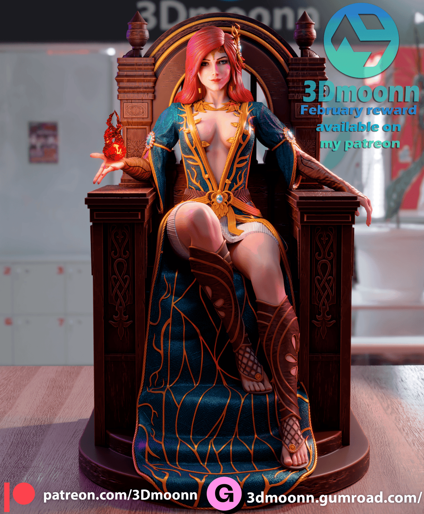 Triss Merigold - 3DMoonn - Dark Forge Arts