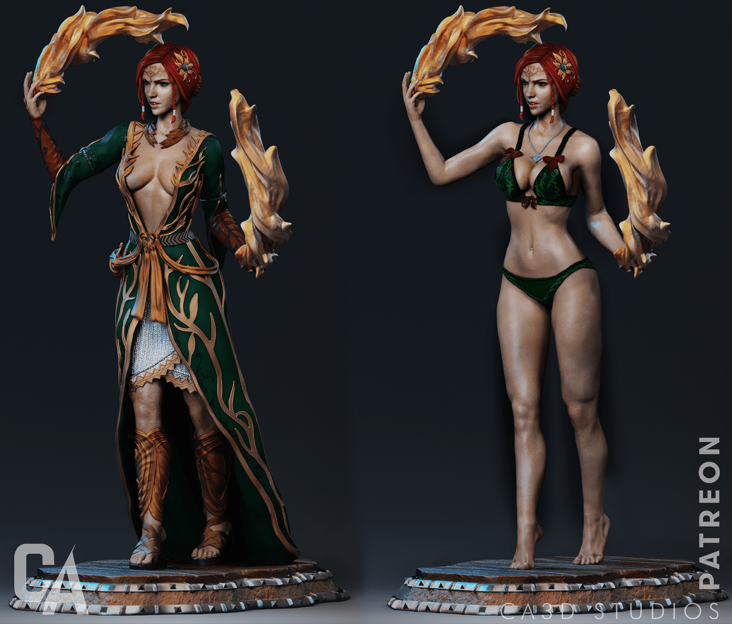 Triss Merigold - CA 3D Studios - Dark Forge Arts