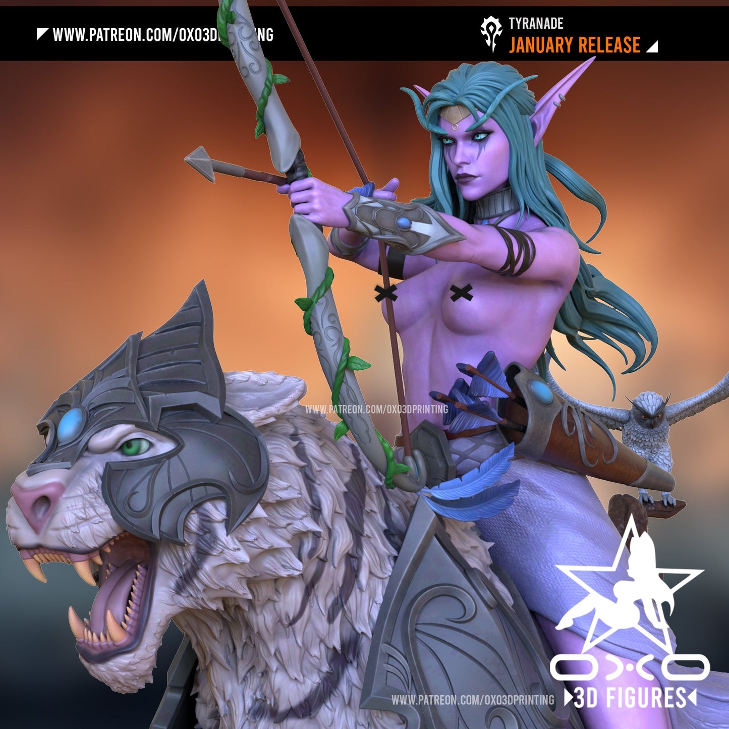Tyrande - OXO3D - Dark Forge Arts