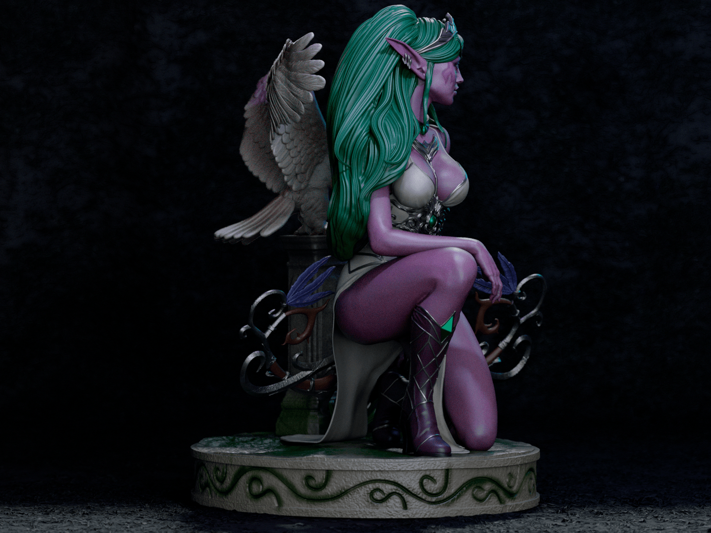Tyrande Whisperwind - CA 3D Studios - Dark Forge Arts