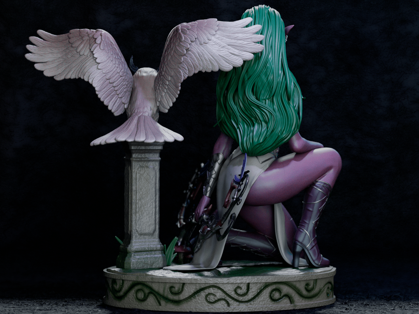 Tyrande Whisperwind - CA 3D Studios - Dark Forge Arts