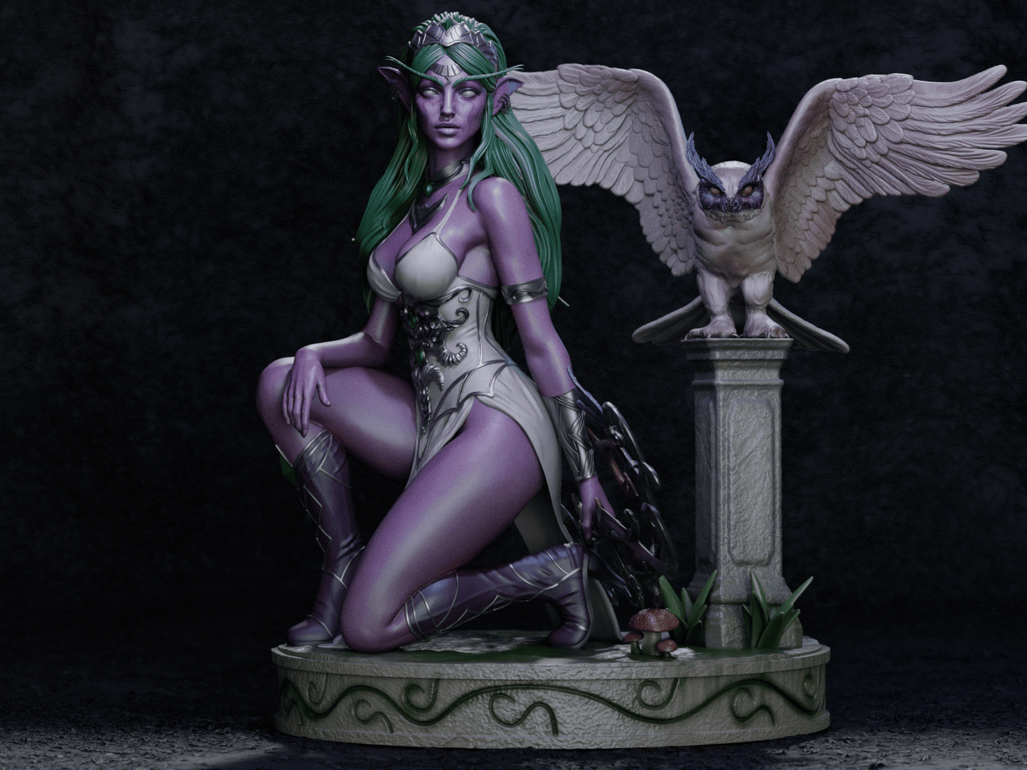 Tyrande Whisperwind - CA 3D Studios - Dark Forge Arts