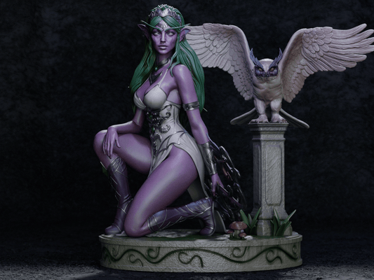 Tyrande Whisperwind - CA 3D Studios - Dark Forge Arts