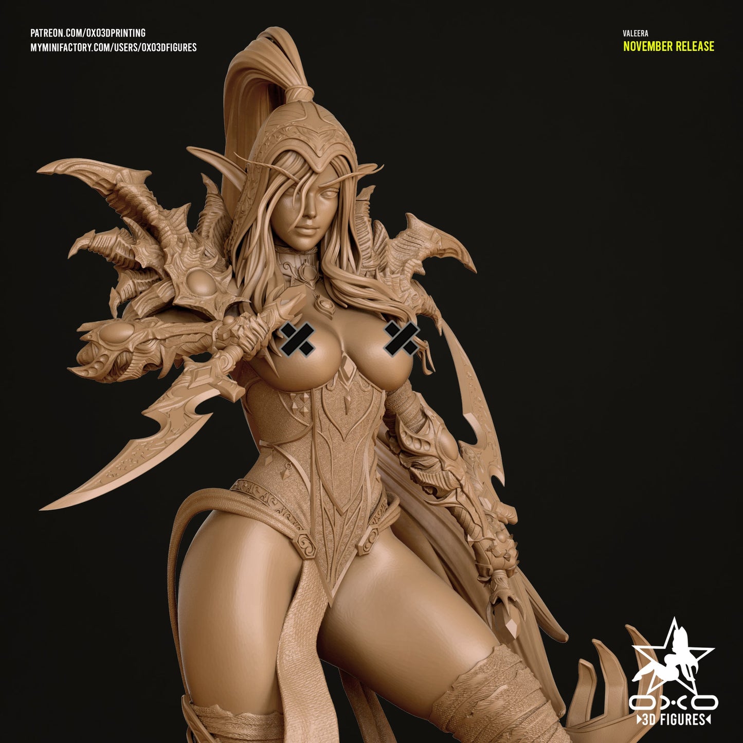 Valeera Sanguinar - OXO3D - Dark Forge Arts