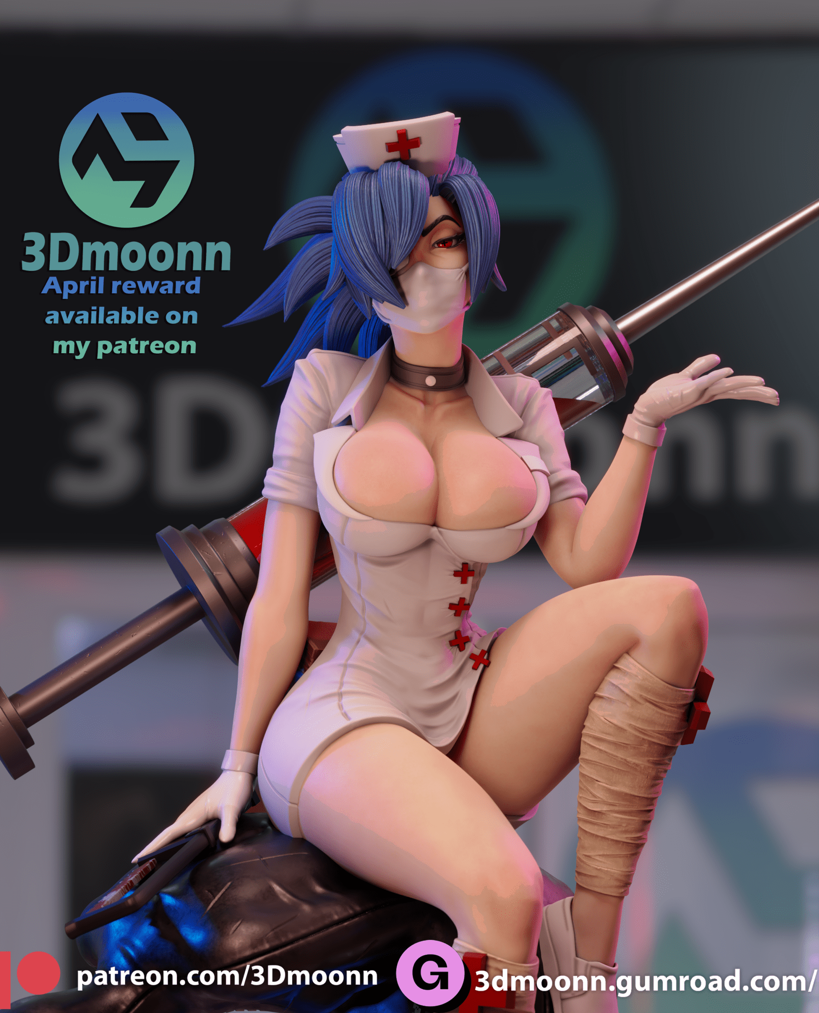 Valentine Skullgirls - 3DMoonn - Dark Forge Arts