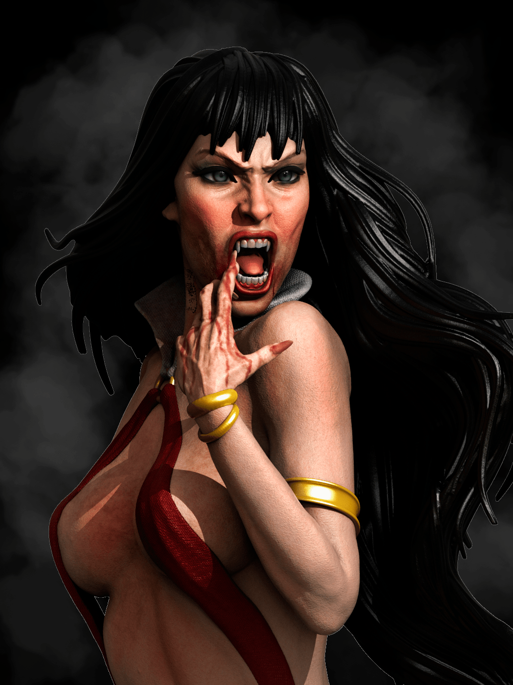 Vampirella - CA 3D Studios - Dark Forge Arts