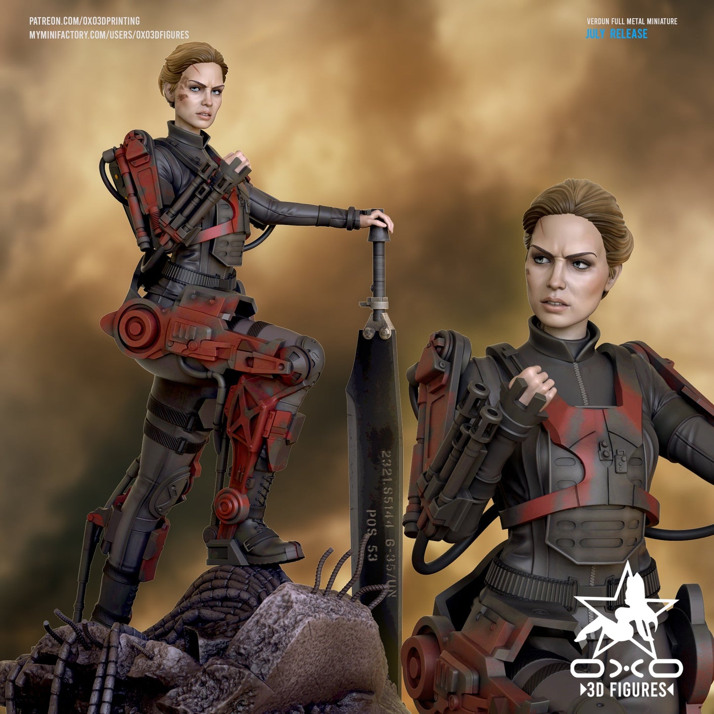 Verdun - Edge of Tomorrow - OXO3D - Dark Forge Arts