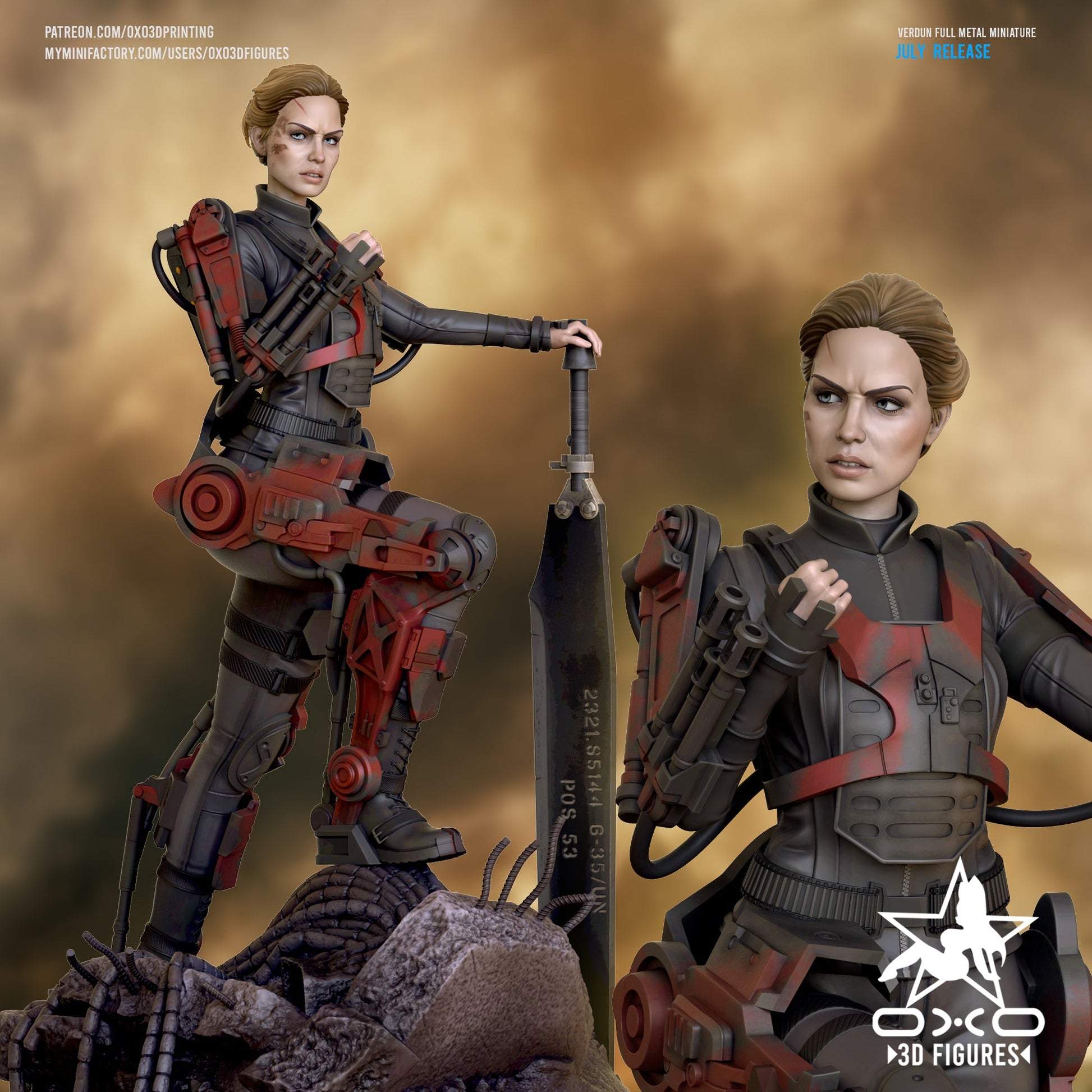 Verdun - Edge of Tomorrow - OXO3D - Dark Forge Arts