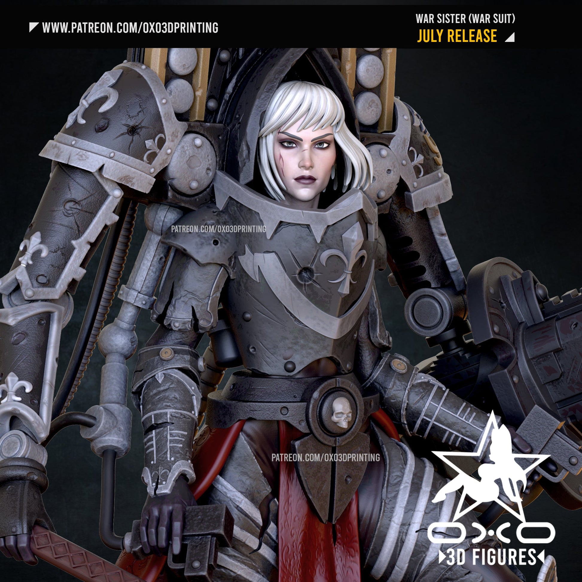 War Sister V2 - OXO3D - Dark Forge Arts