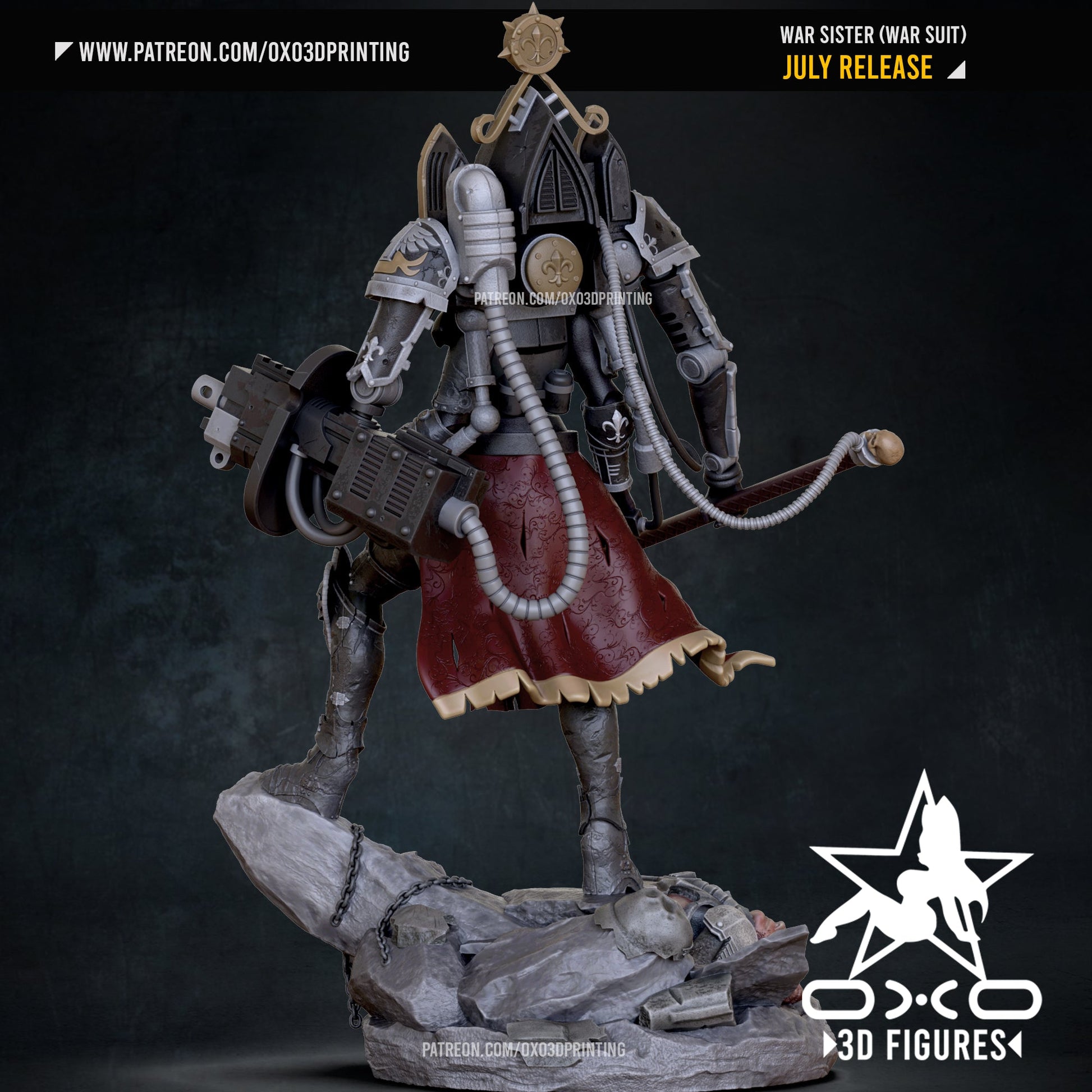 War Sister V2 - OXO3D - Dark Forge Arts