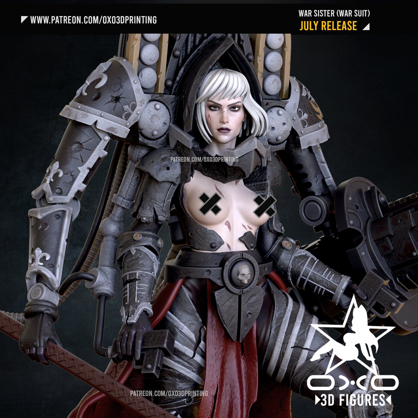 War Sister V2 - OXO3D - Dark Forge Arts