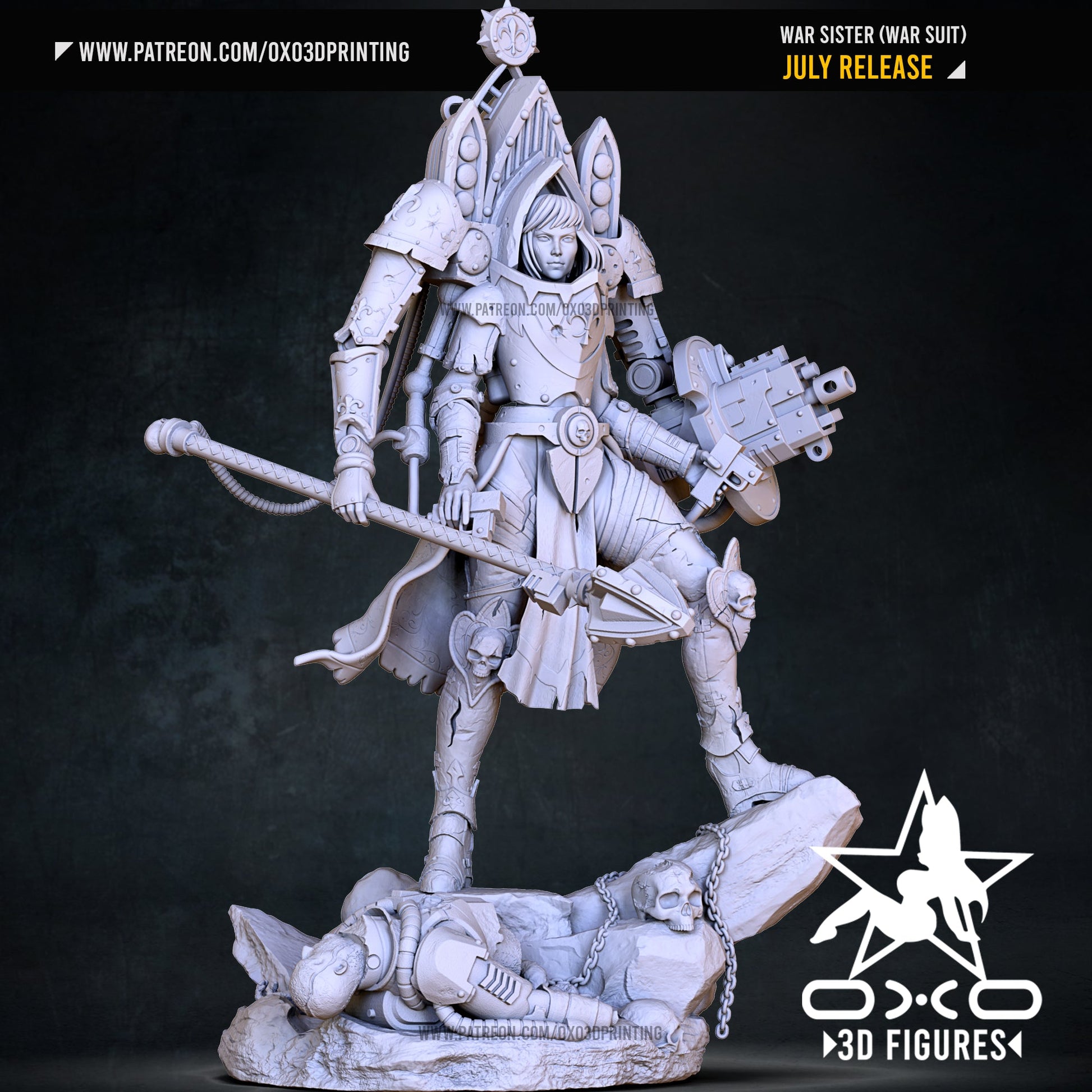 War Sister V2 - OXO3D - Dark Forge Arts