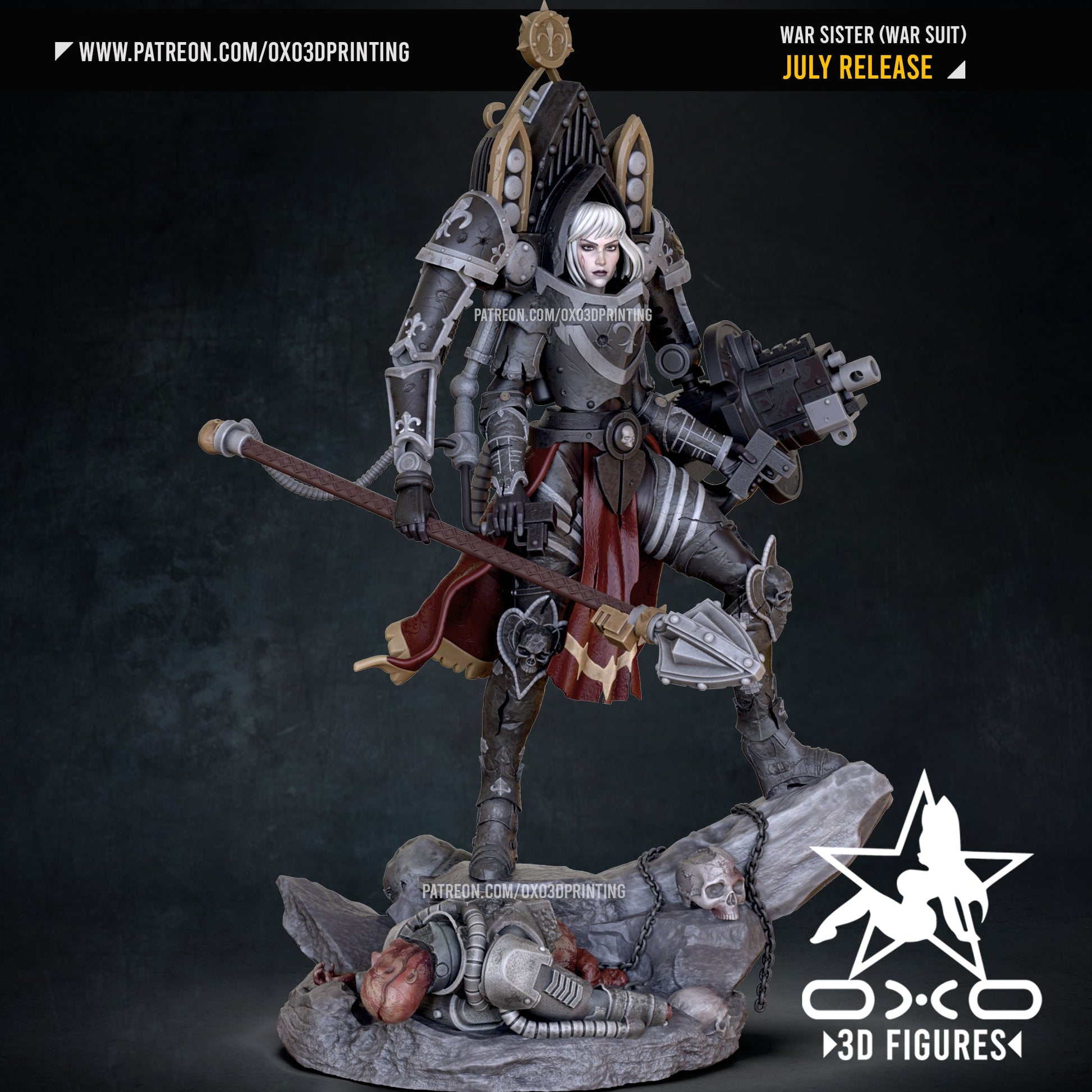 War Sister V2 - OXO3D - Dark Forge Arts