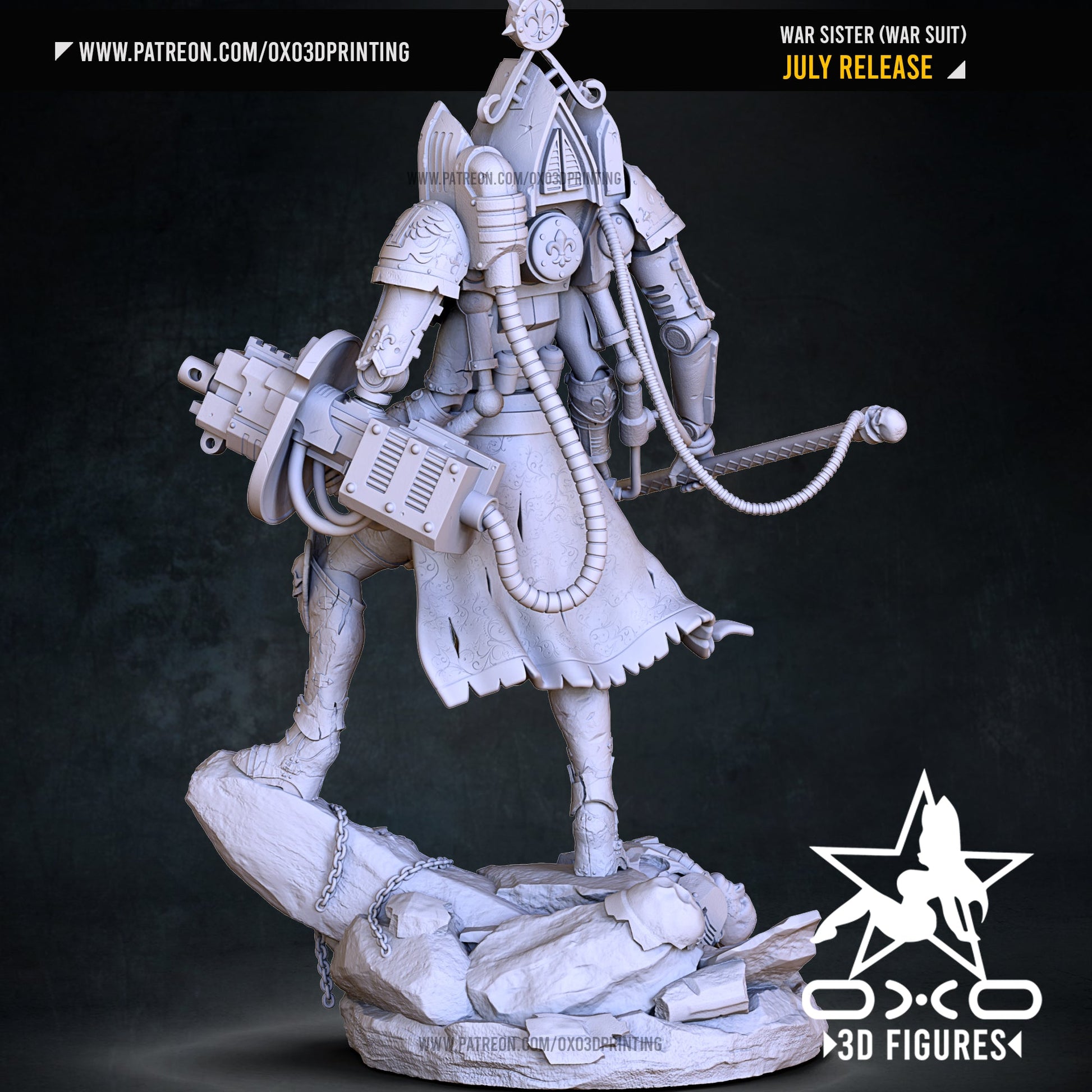 War Sister V2 - OXO3D - Dark Forge Arts