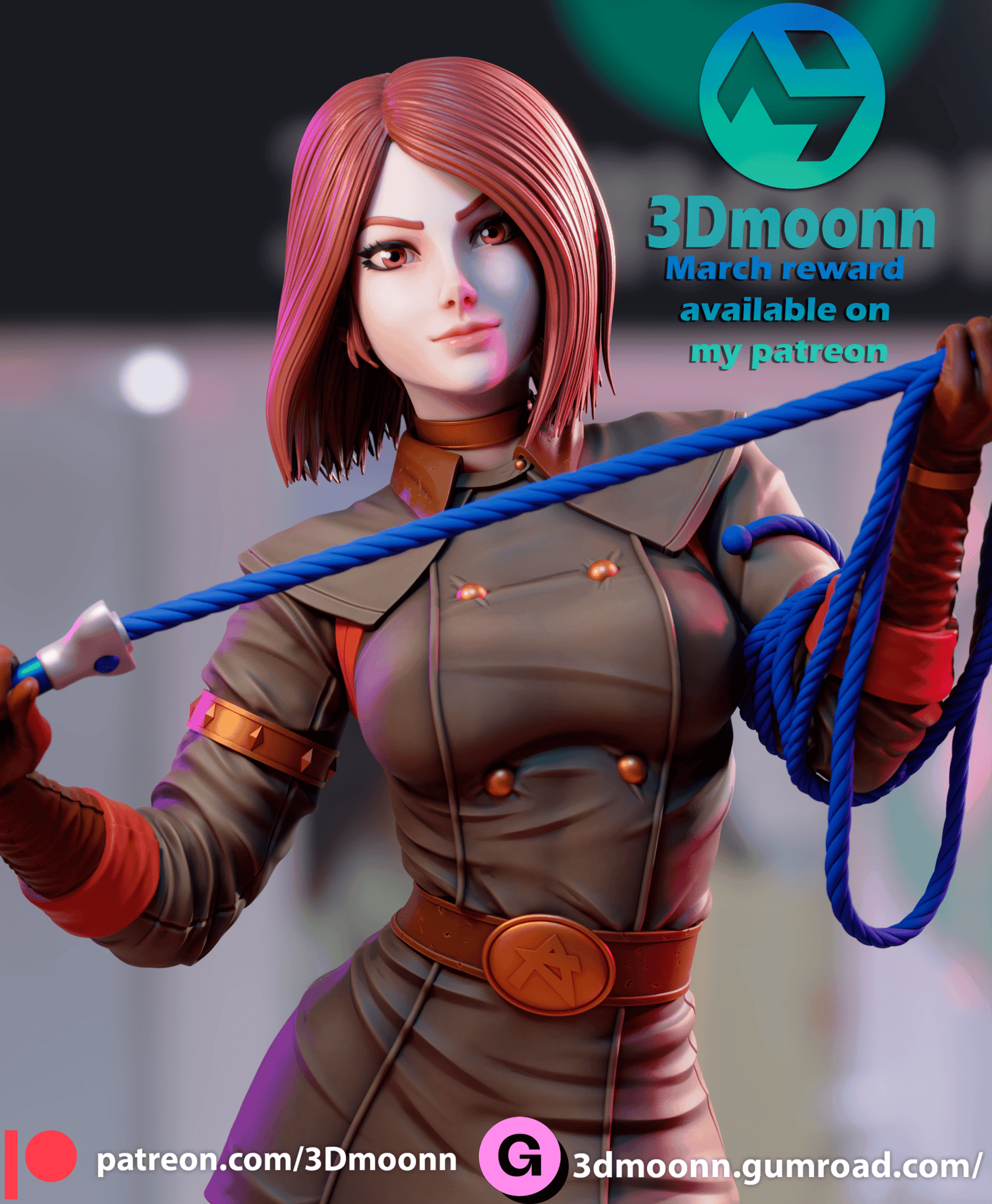 Whip - 3DMoonn - Dark Forge Arts