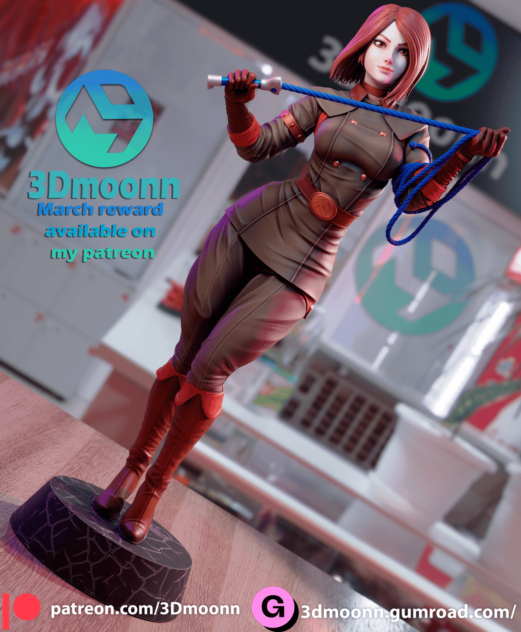 Whip - 3DMoonn - Dark Forge Arts