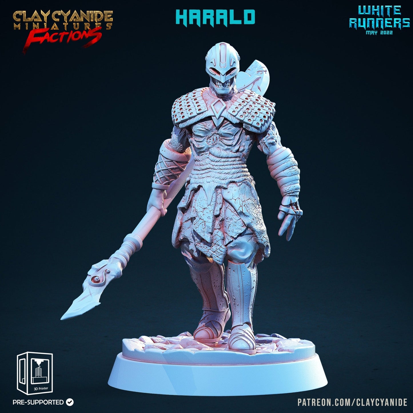 White Runners - ClayCyanide - Dark Forge Arts
