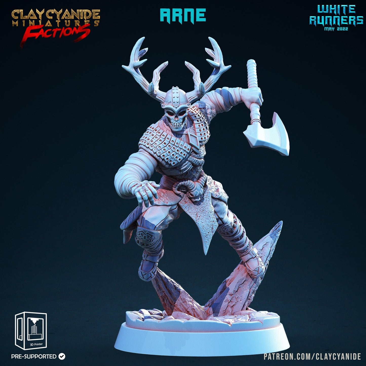 White Runners - ClayCyanide - Dark Forge Arts