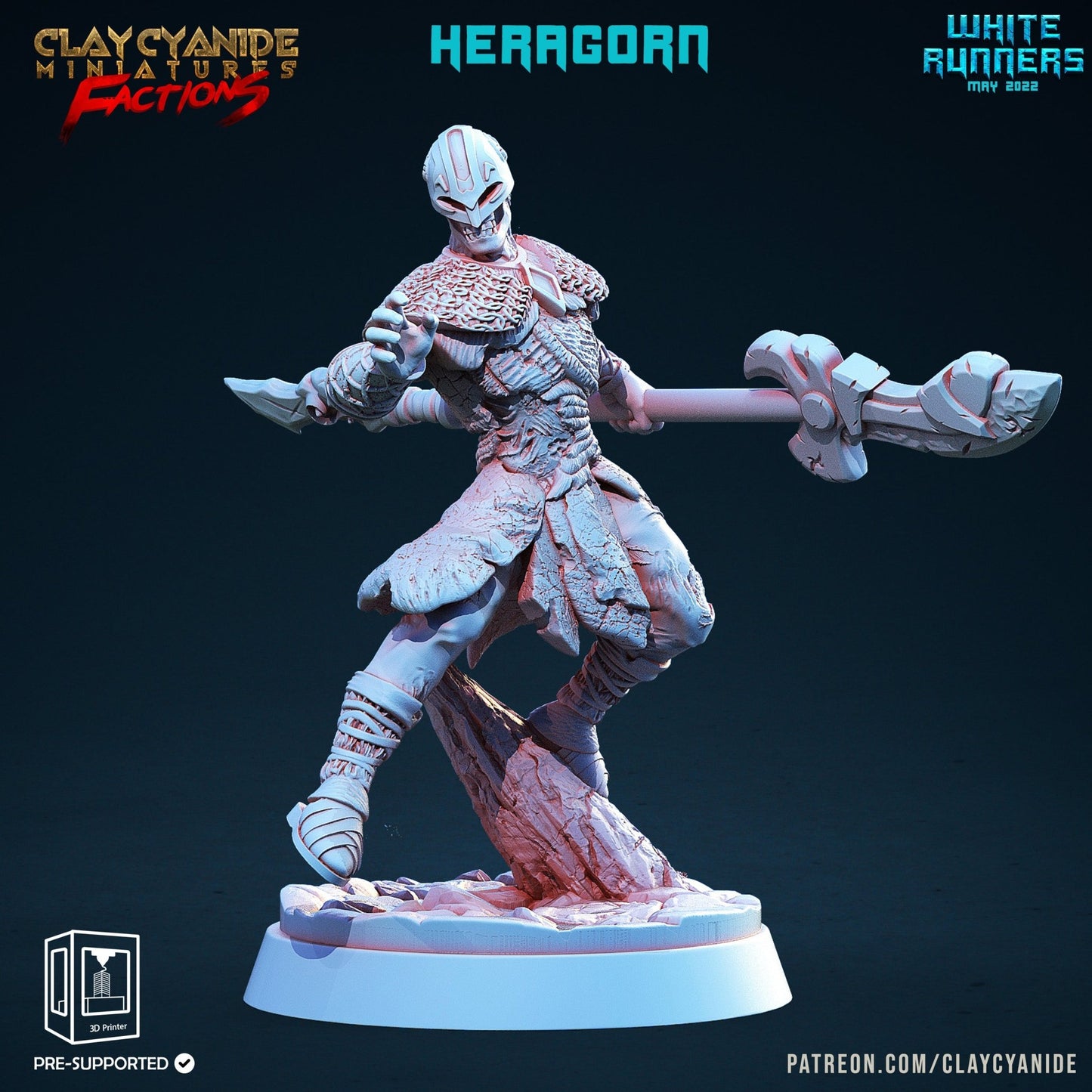 White Runners - ClayCyanide - Dark Forge Arts
