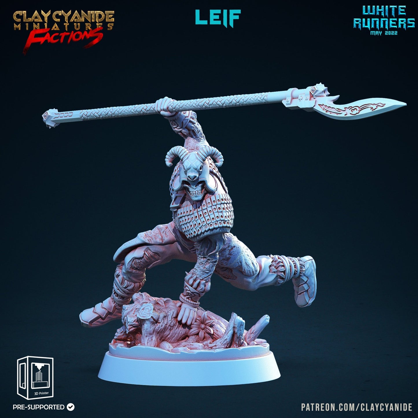 White Runners - ClayCyanide - Dark Forge Arts