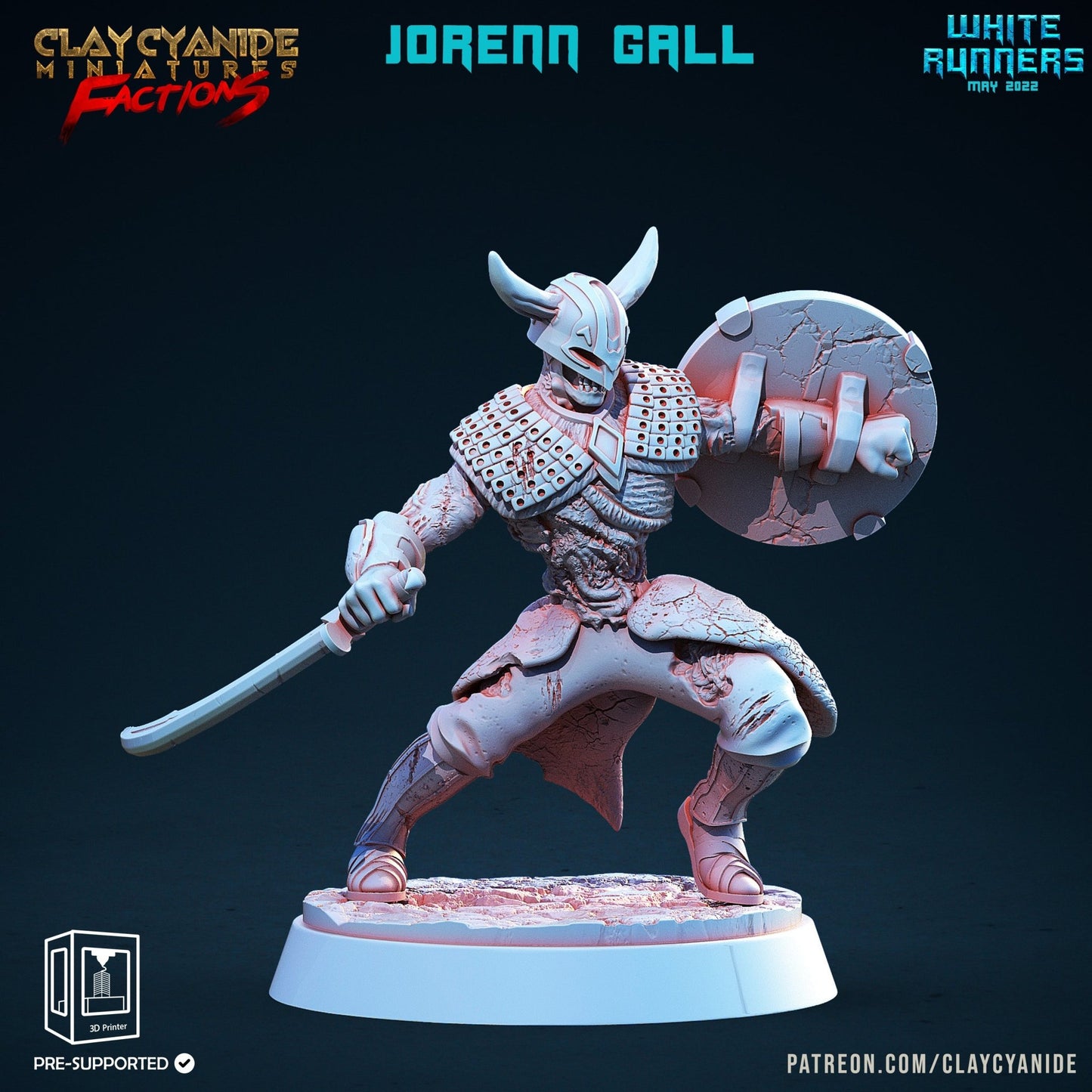 White Runners - ClayCyanide - Dark Forge Arts