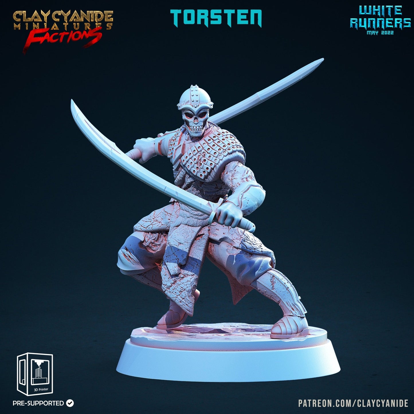 White Runners - ClayCyanide - Dark Forge Arts