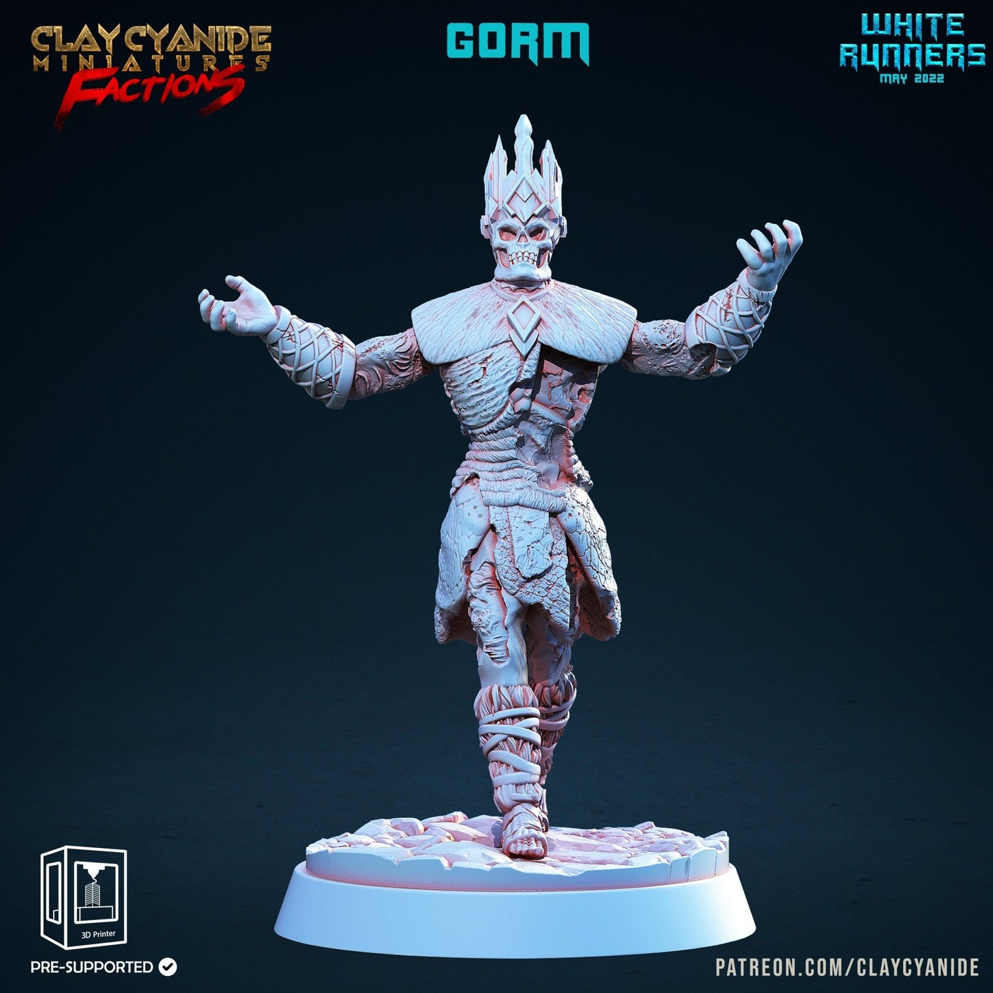 White Runners - ClayCyanide - Dark Forge Arts