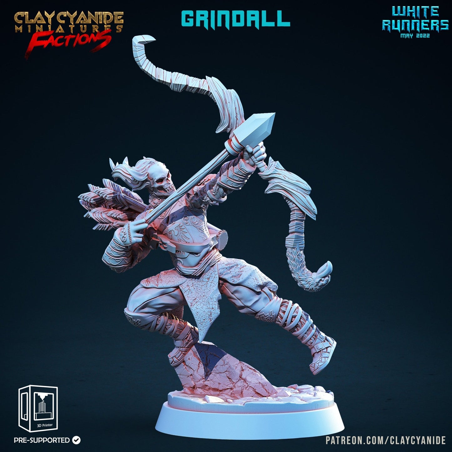 White Runners - ClayCyanide - Dark Forge Arts