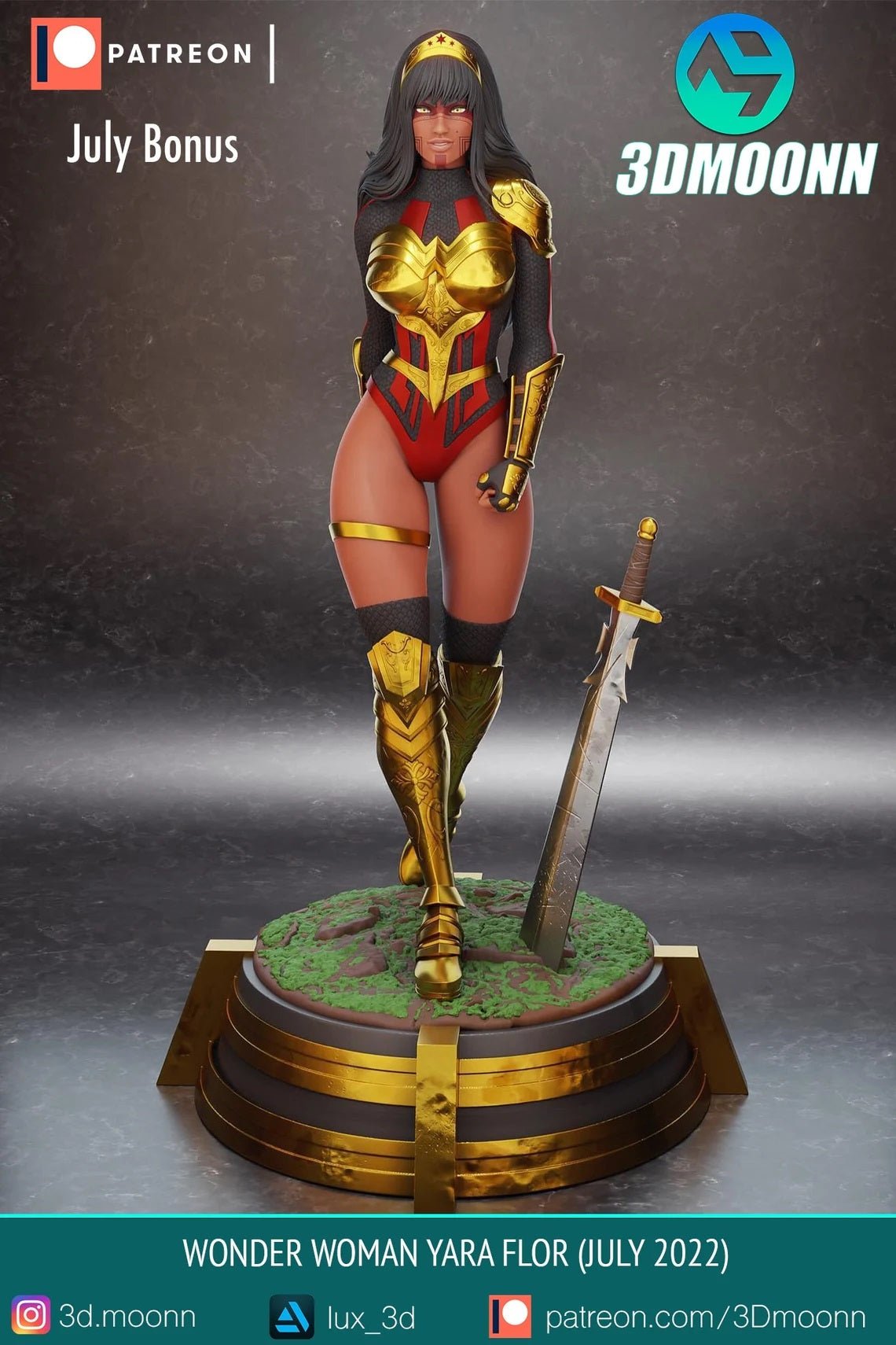 Wonder Woman V2 - 3DMoonn - Dark Forge Arts