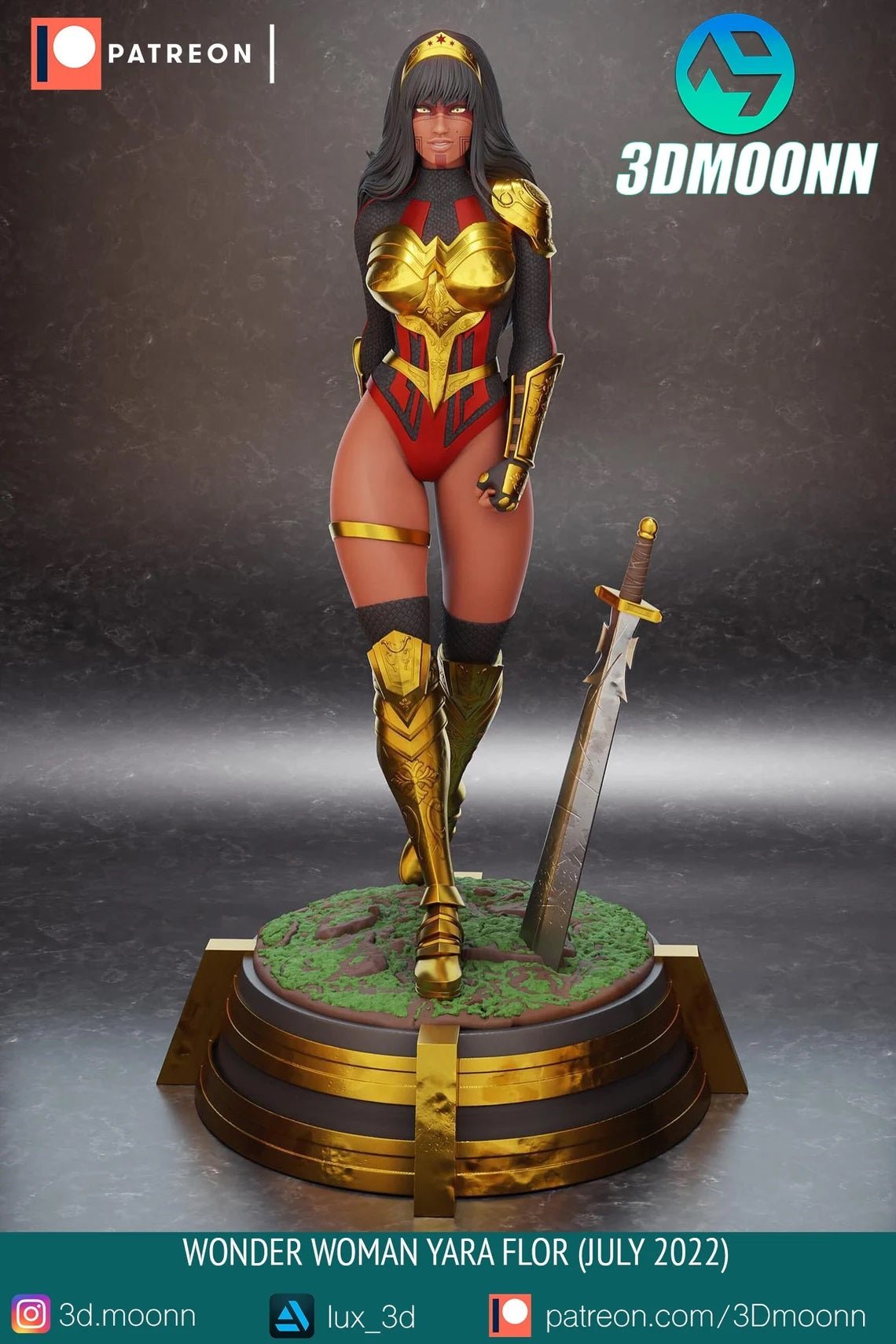 Wonder Woman V2 - 3DMoonn - Dark Forge Arts
