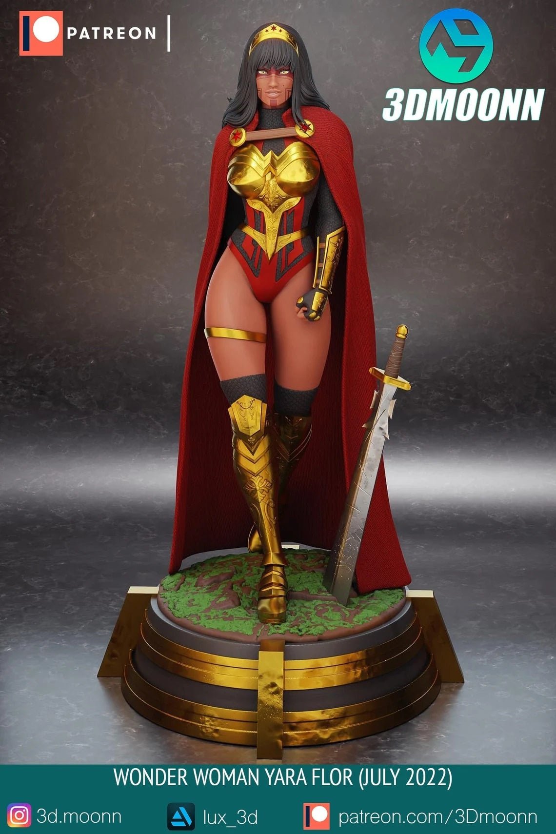 Wonder Woman V2 - 3DMoonn - Dark Forge Arts