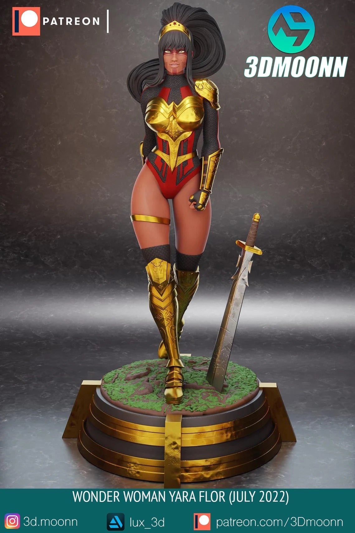 Wonder Woman V2 - 3DMoonn - Dark Forge Arts