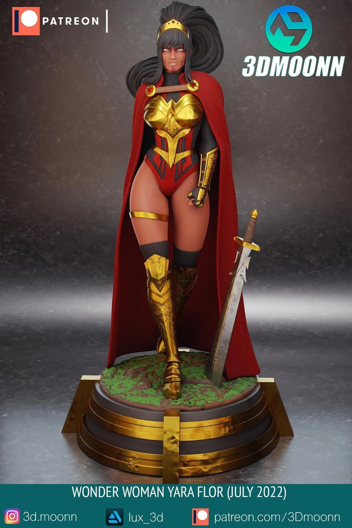 Wonder Woman V2 - 3DMoonn - Dark Forge Arts