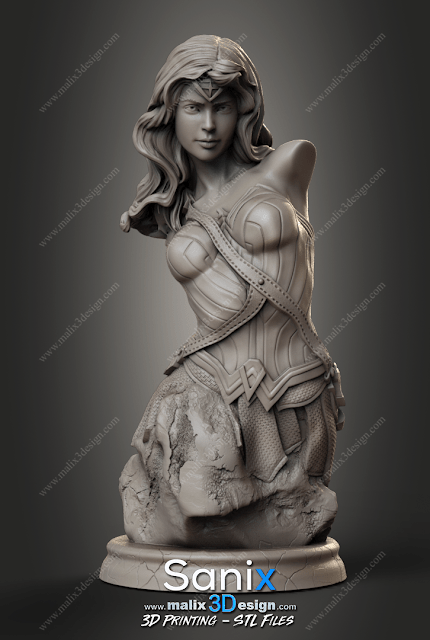 Wonder Woman v2 - Sanix3D - Dark Forge Arts