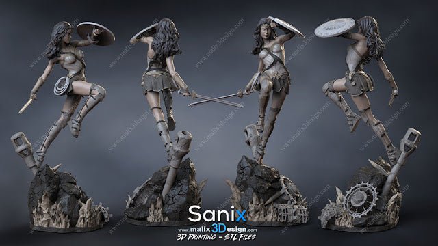 Wonder Woman v2 - Sanix3D - Dark Forge Arts