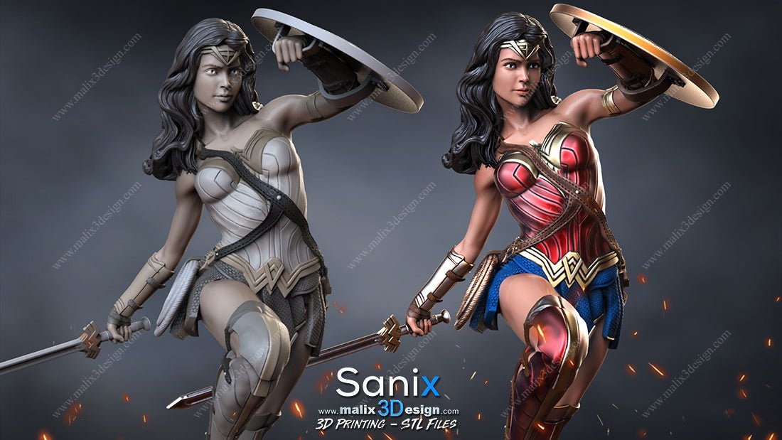 Wonder Woman v2 - Sanix3D - Dark Forge Arts