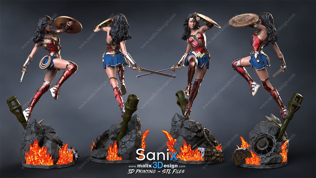 Wonder Woman v2 - Sanix3D - Dark Forge Arts