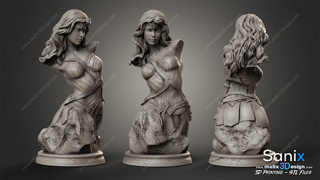 Wonder Woman v2 - Sanix3D - Dark Forge Arts