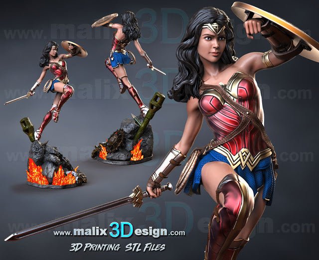 Wonder Woman v2 - Sanix3D - Dark Forge Arts
