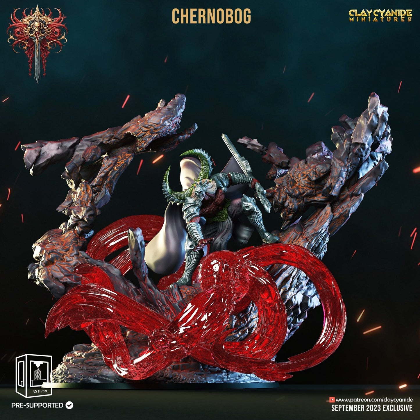 Wrath of Cernobog - ClayCyanide - Dark Forge Arts