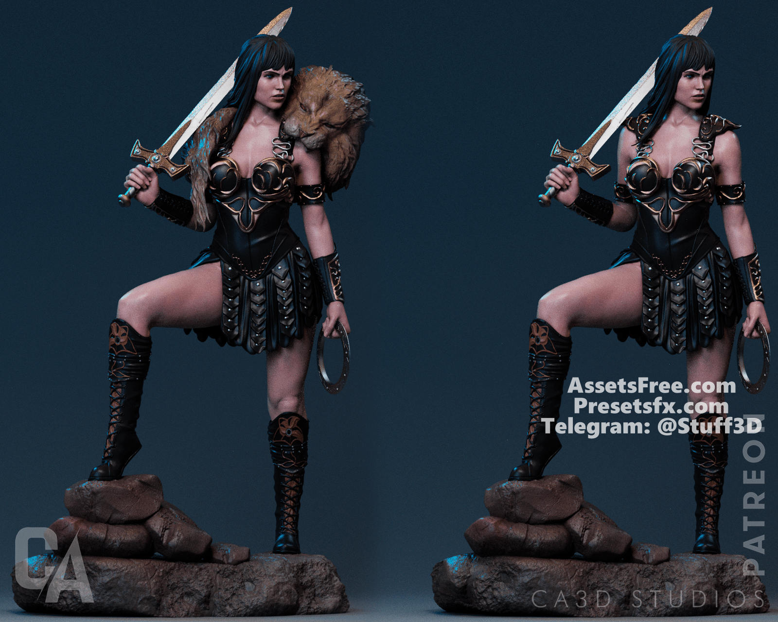 Xena - CA 3D Studios - Dark Forge Arts