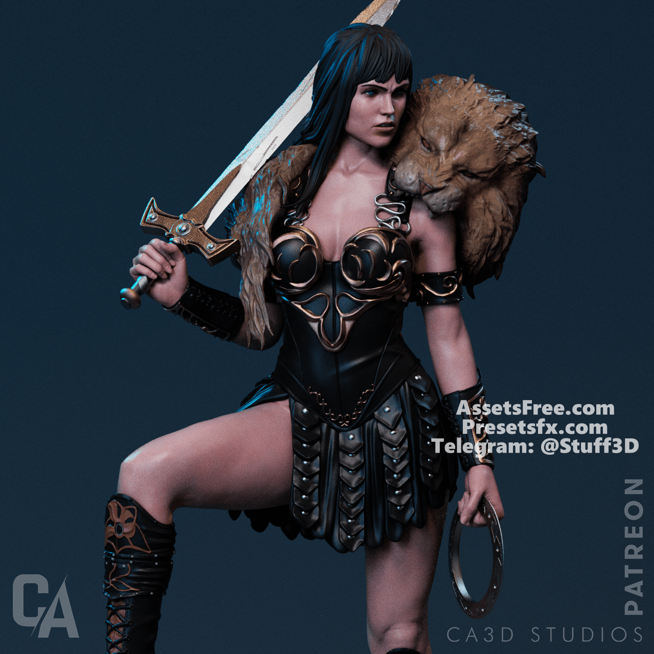 Xena - CA 3D Studios - Dark Forge Arts