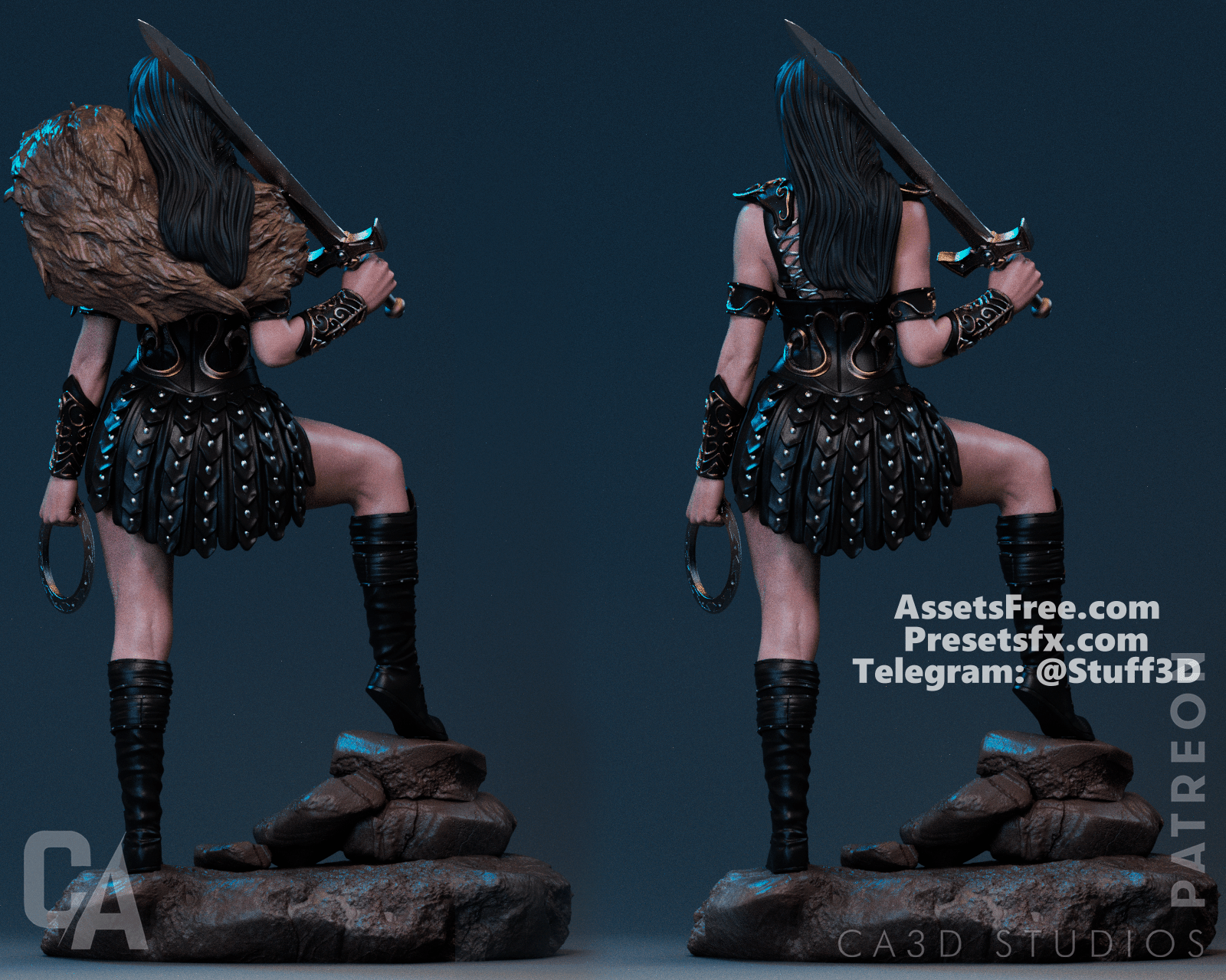 Xena - CA 3D Studios - Dark Forge Arts