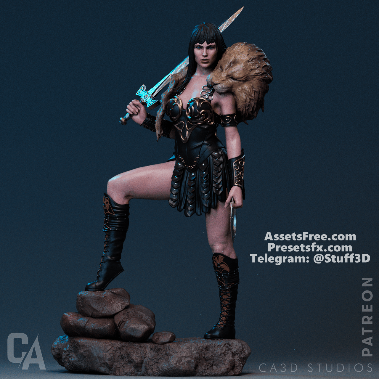 Xena - CA 3D Studios - Dark Forge Arts