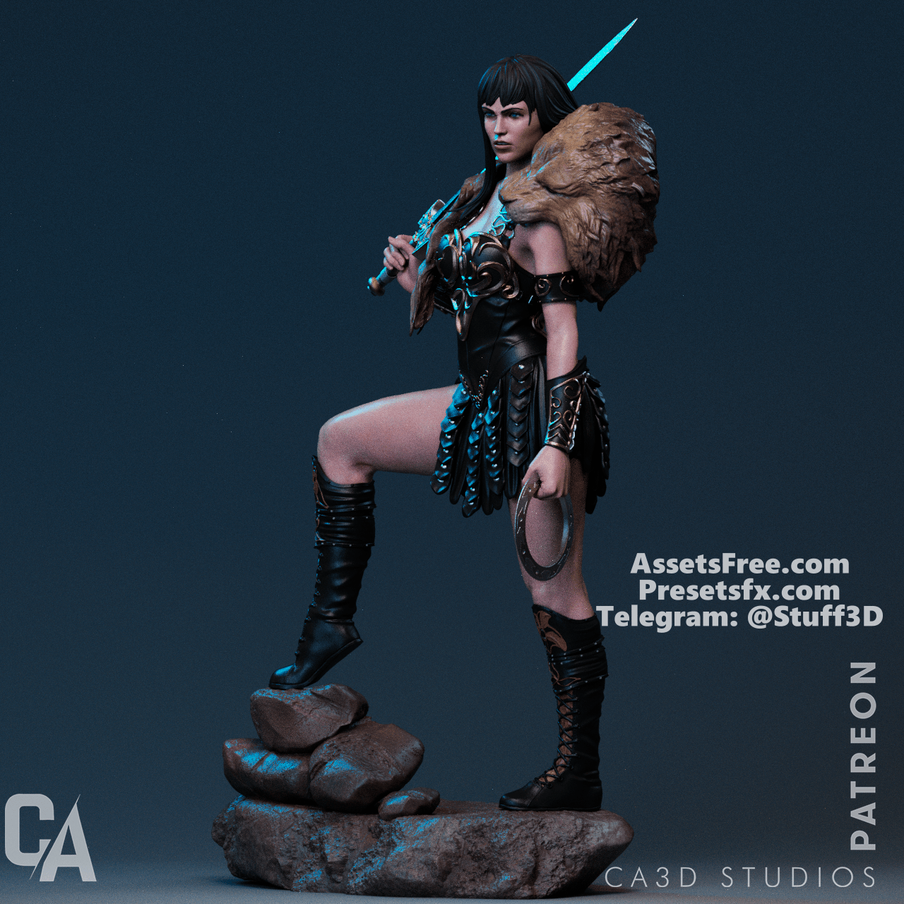Xena - CA 3D Studios - Dark Forge Arts