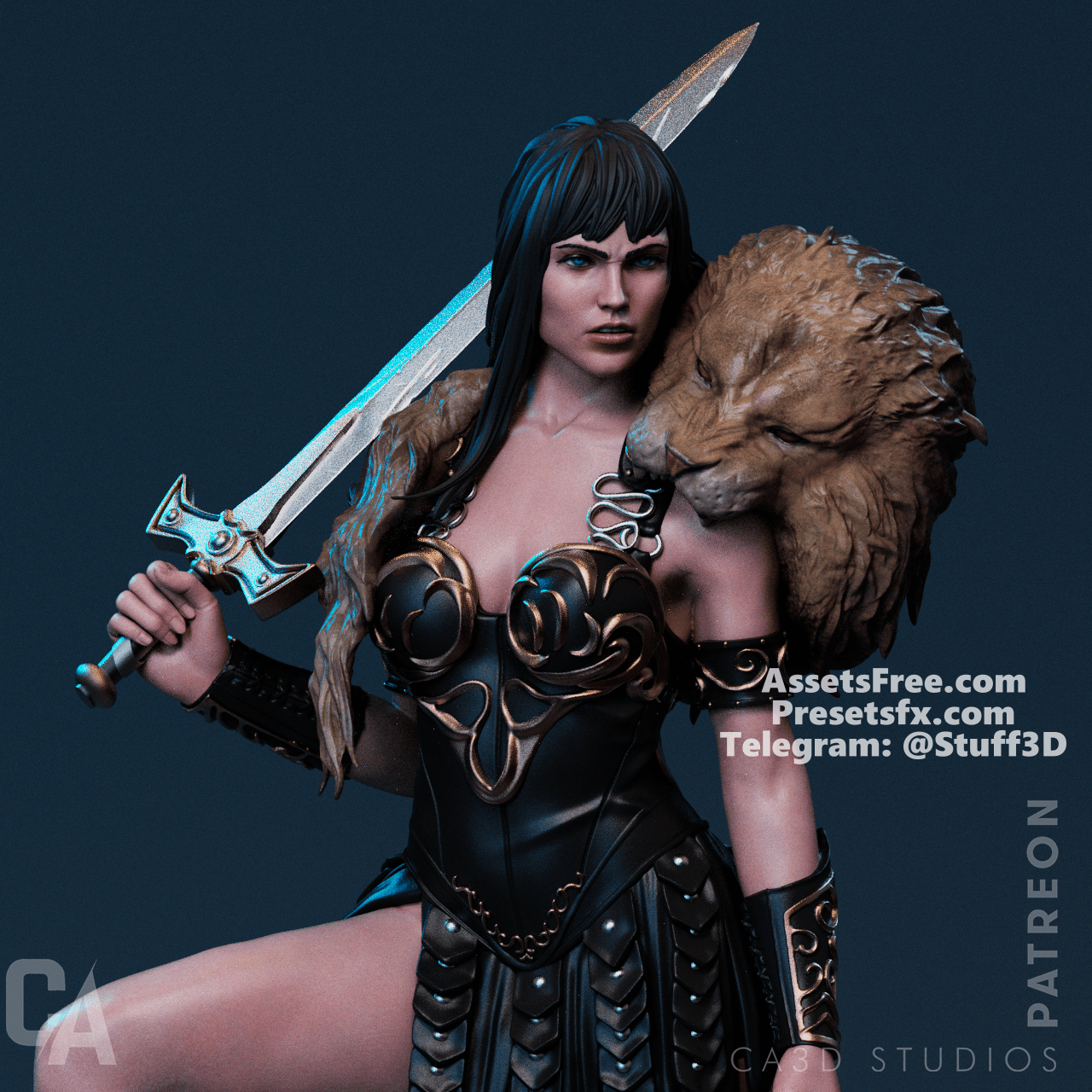 Xena - CA 3D Studios - Dark Forge Arts