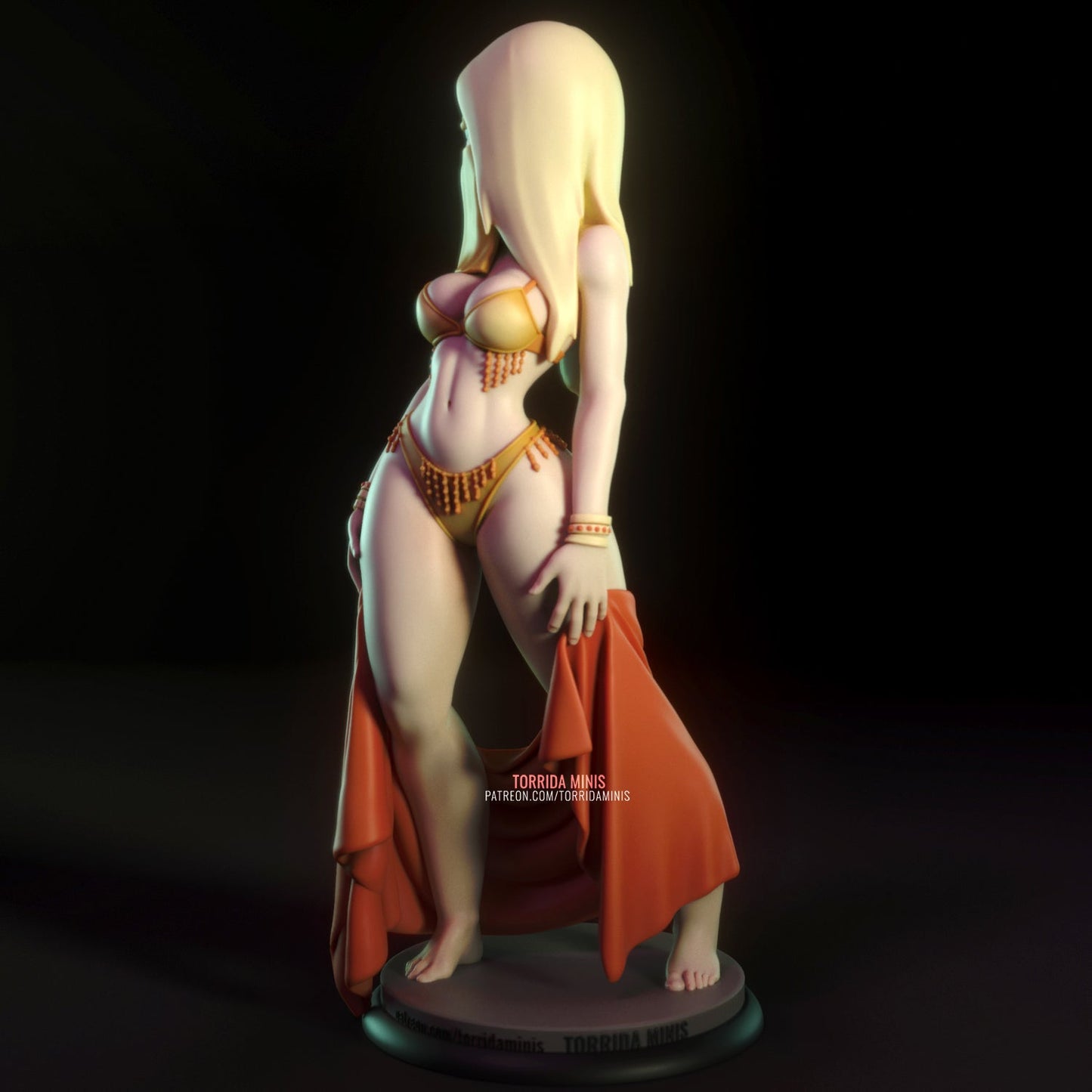 Yellow Sorceress - Torrida Minis - Dark Forge Arts