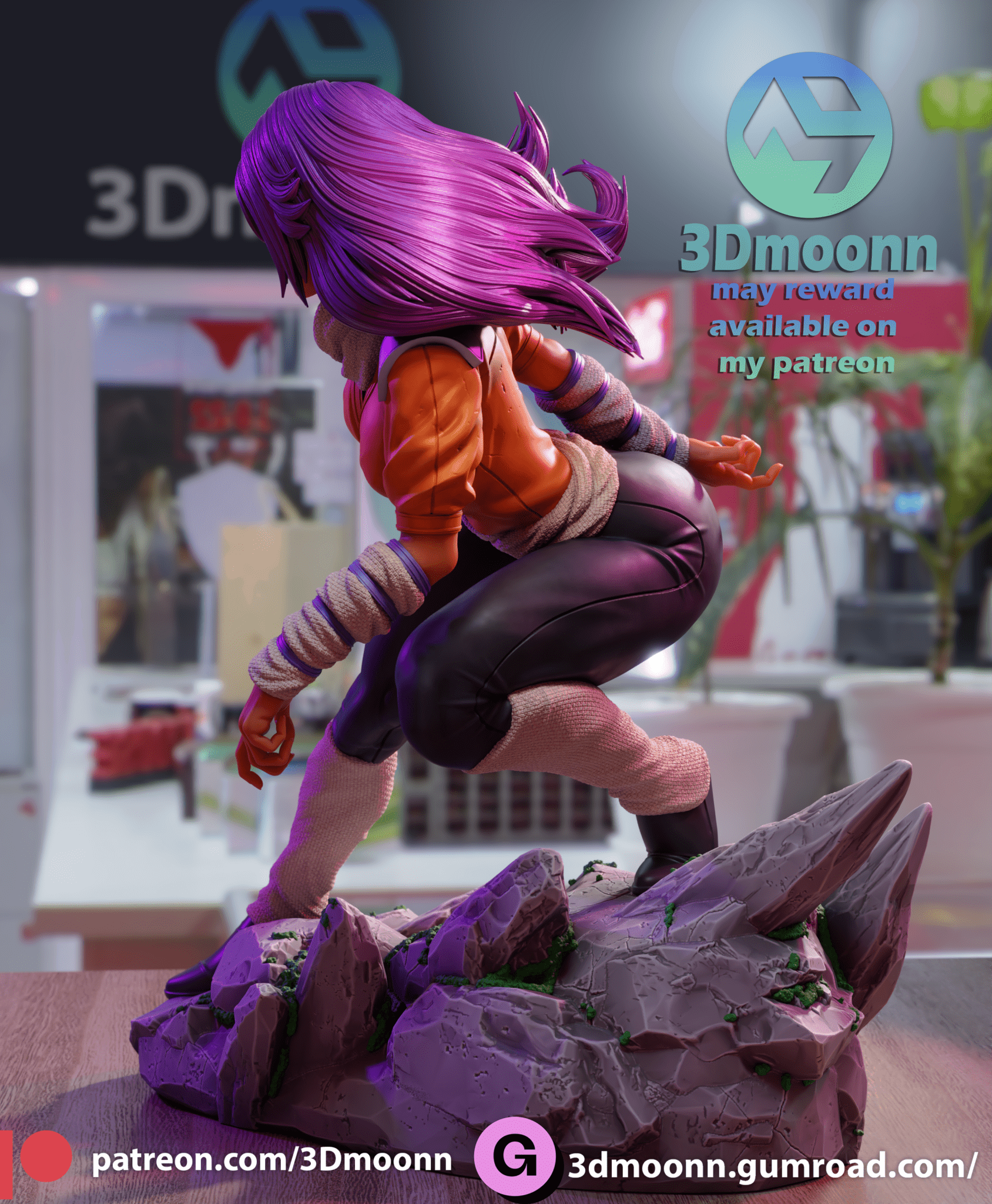 Yoruichi - 3DMoonn - Dark Forge Arts