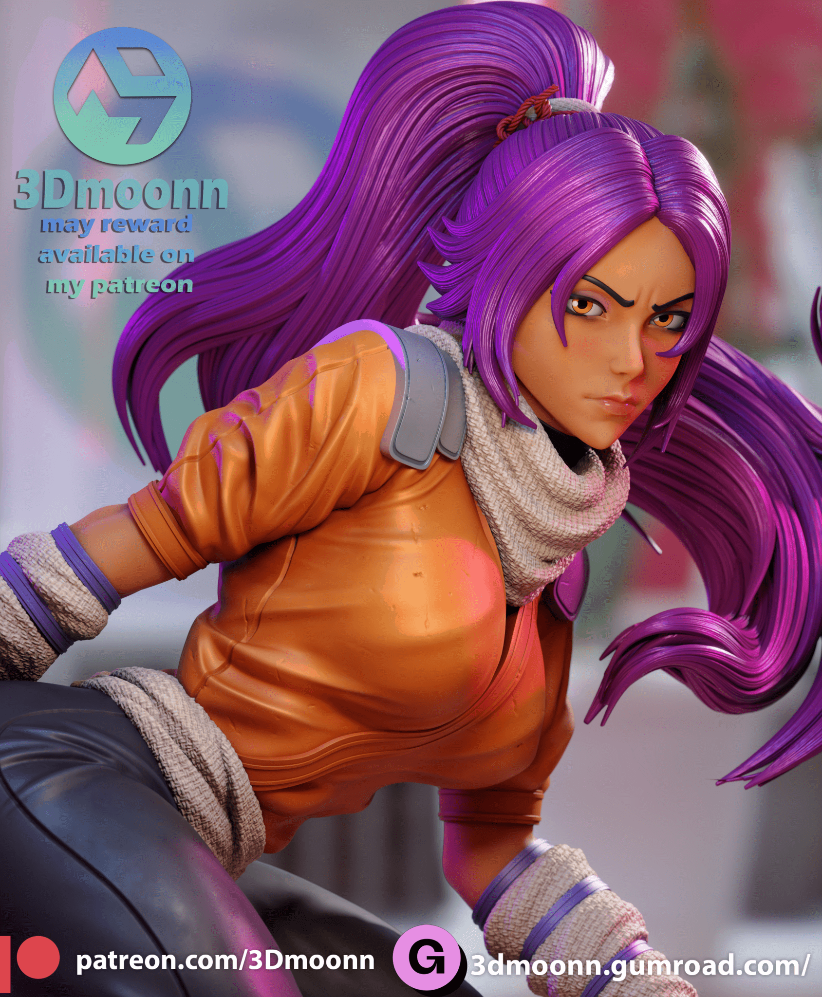 Yoruichi - 3DMoonn - Dark Forge Arts