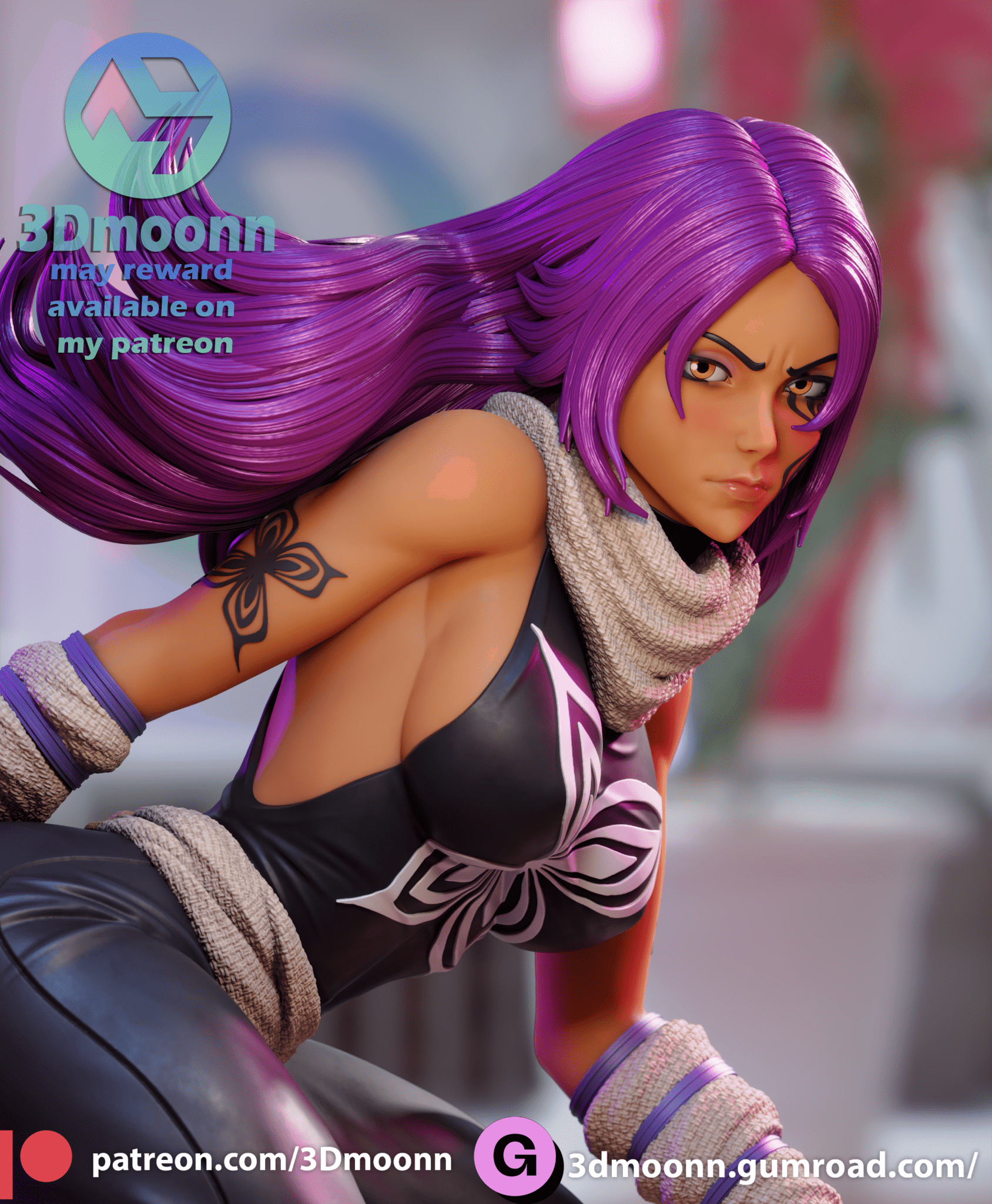 Yoruichi - 3DMoonn - Dark Forge Arts